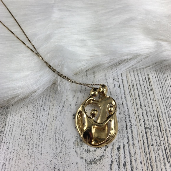 Vintage Carolyn Pollack Happy Family Necklace - Picture 2 of 7